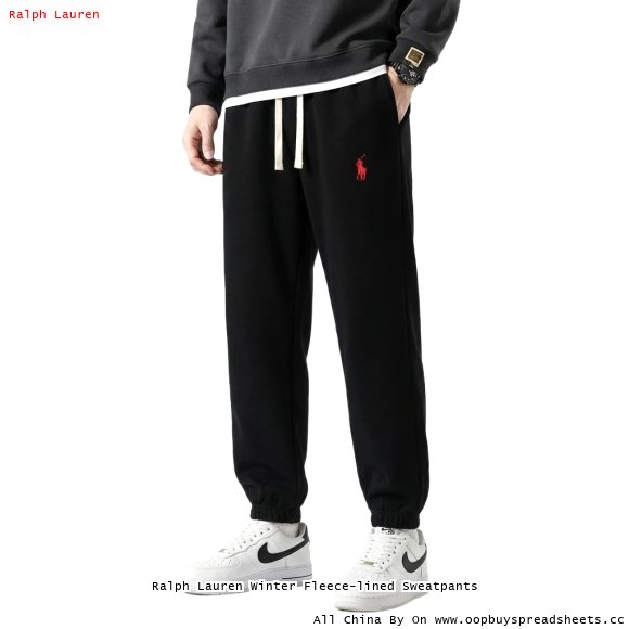 Ralph Lauren Winter Fleece-lined Sweatpants