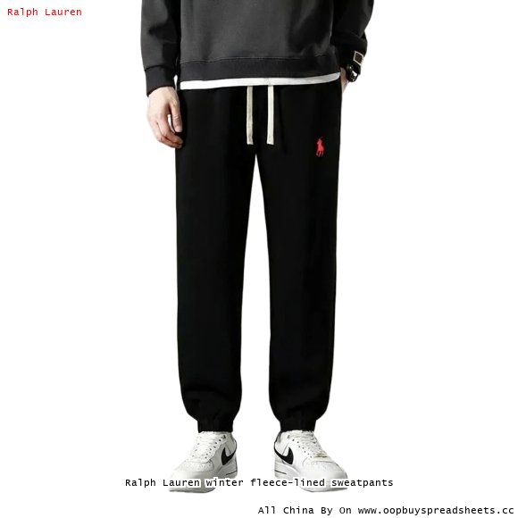 Ralph Lauren winter fleece-lined sweatpants