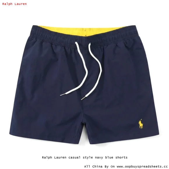 Ralph Lauren casual style navy blue shorts