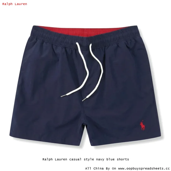 Ralph Lauren casual style navy blue shorts