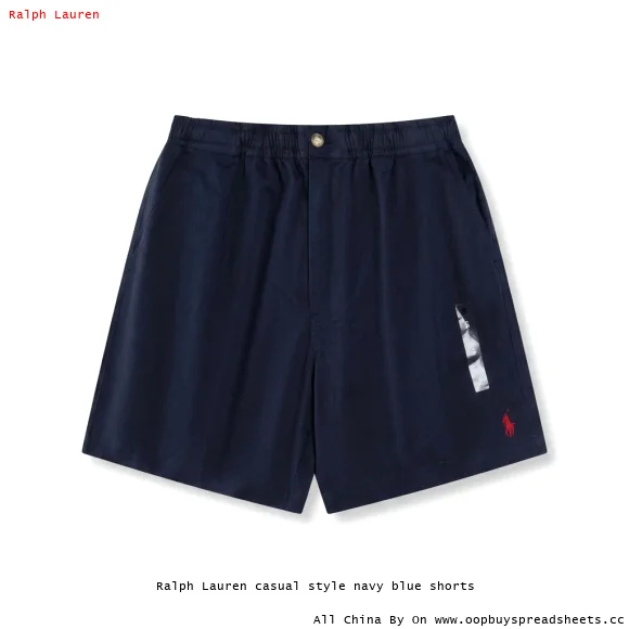 Ralph Lauren casual style navy blue shorts