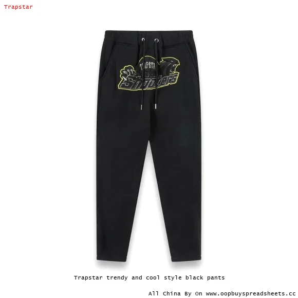 Trapstar trendy and cool style black pants