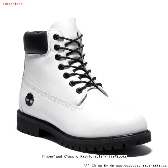 Timberland Classic Fashionable White Boots