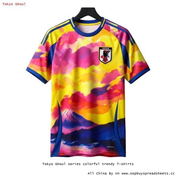 Tokyo Ghoul series colorful trendy T-shirts