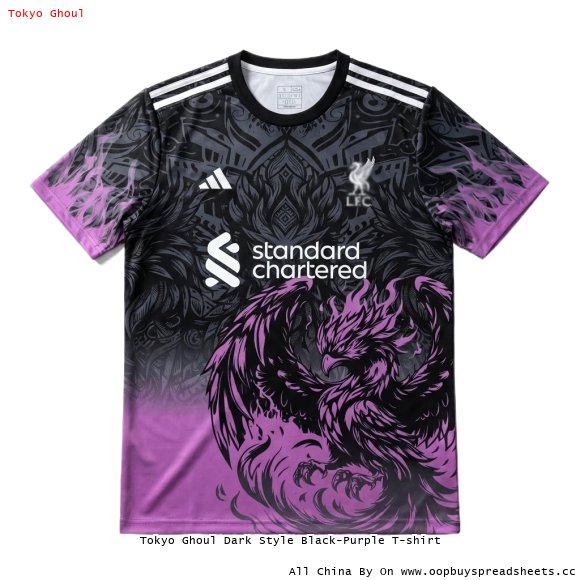 Tokyo Ghoul Dark Style Black-Purple T-shirt