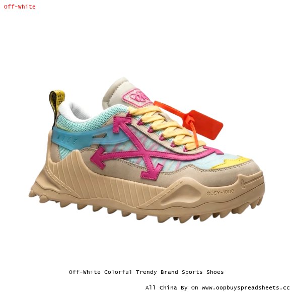Off-White Colorful Trendy Brand Sports Shoes