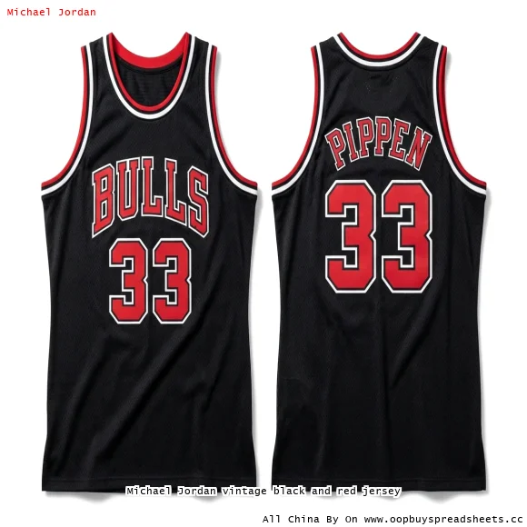 Michael Jordan vintage black and red jersey