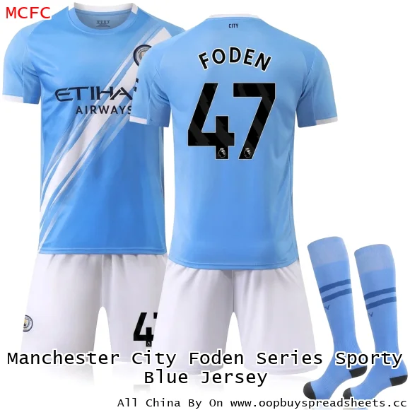 Manchester City Foden Series Sporty Blue Jersey