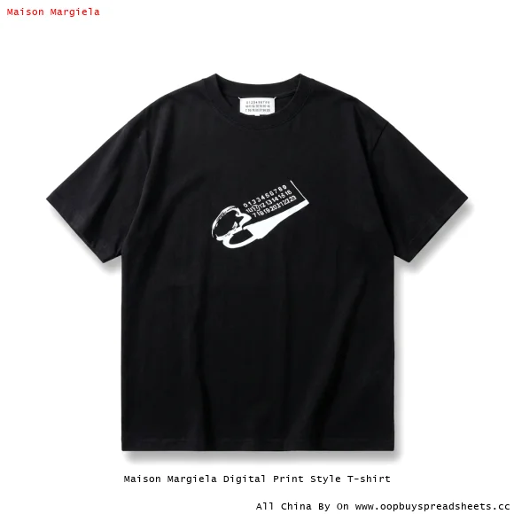 Maison Margiela Digital Print Style T-shirt