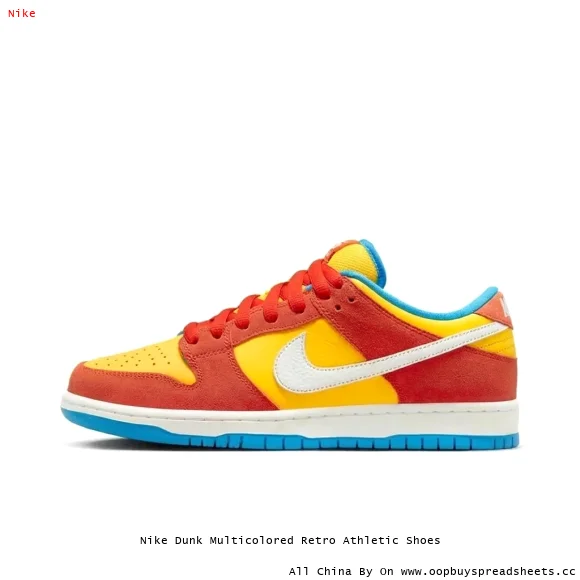 Nike Dunk Multicolored Retro Athletic Shoes