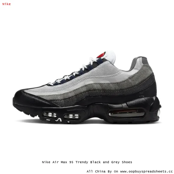 Nike Air Max 95 Trendy Black and Grey Shoes