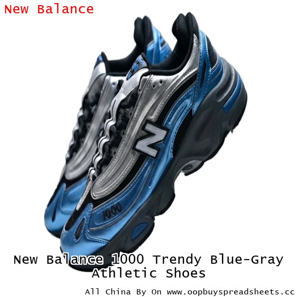 New Balance 1000 Trendy Blue-Gray Athletic Shoes