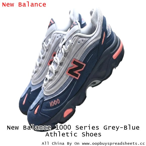 New Balance 1000 Series Grey-Blue Athletic Shoes