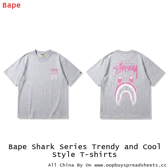 Bape Shark Series Trendy and Cool Style T-shirts