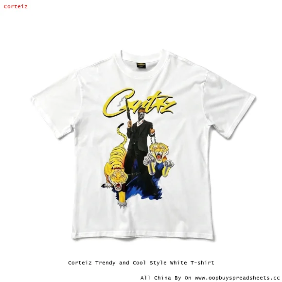 Corteiz Trendy and Cool Style White T-shirt