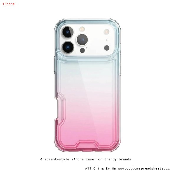 Gradient-style iPhone case for trendy brands