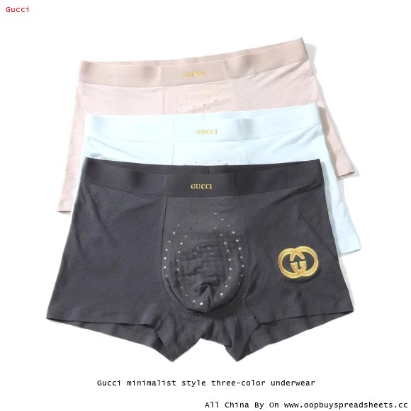 Gucci minimalist style three-color underwear