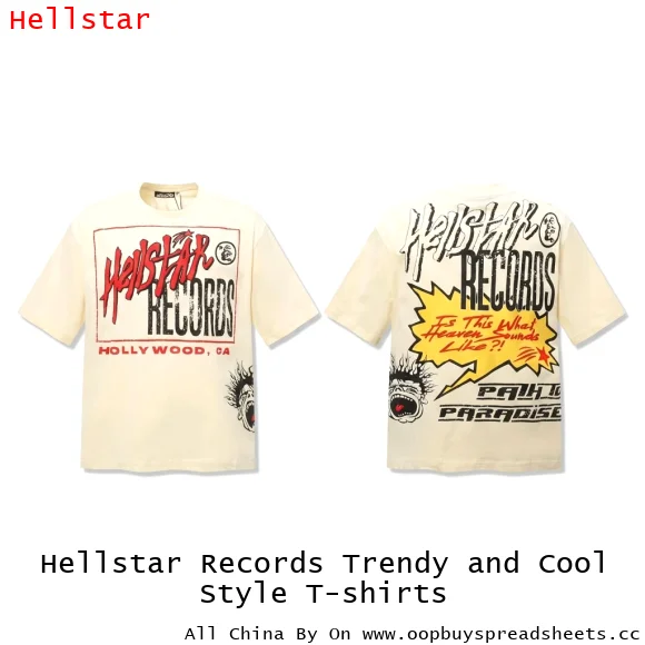 Hellstar Records Trendy and Cool Style T-shirts