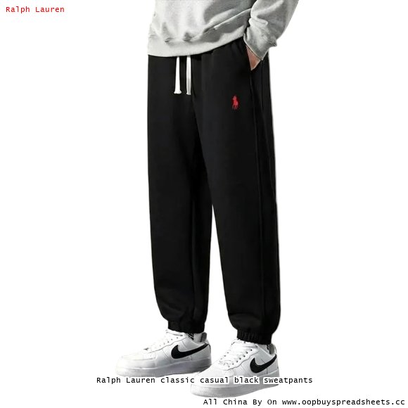 Ralph Lauren classic casual black sweatpants