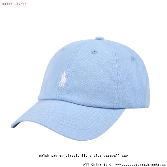 Ralph Lauren classic light blue baseball cap