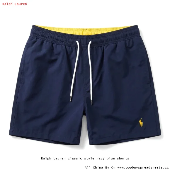 Ralph Lauren classic style navy blue shorts