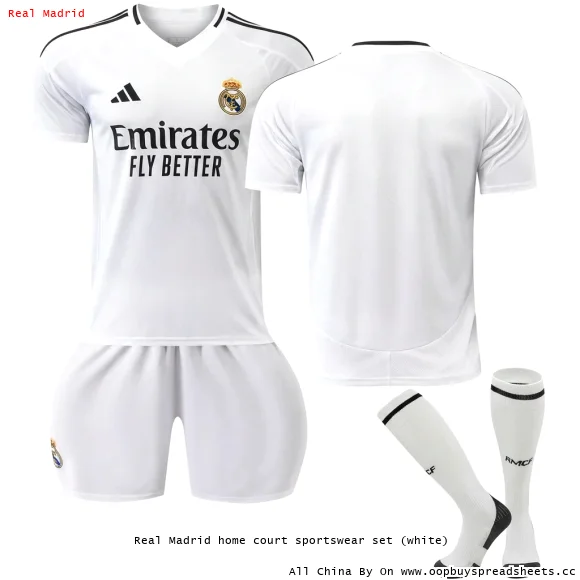 Real Madrid home court sportswear set (white)