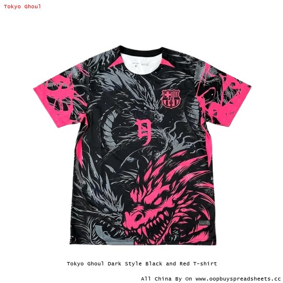 Tokyo Ghoul Dark Style Black and Red T-shirt