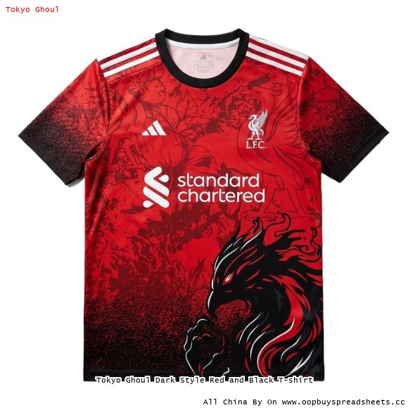 Tokyo Ghoul Dark Style Red and Black T-shirt