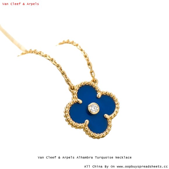 Van Cleef & Arpels Alhambra Turquoise Necklace
