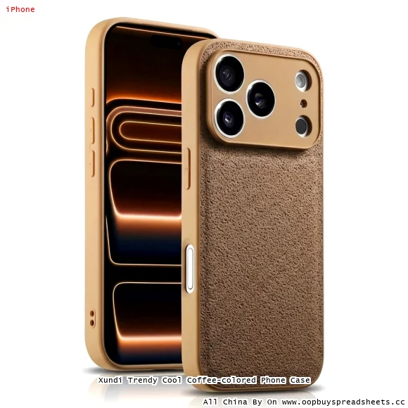 Xundi Trendy Cool Coffee-colored Phone Case