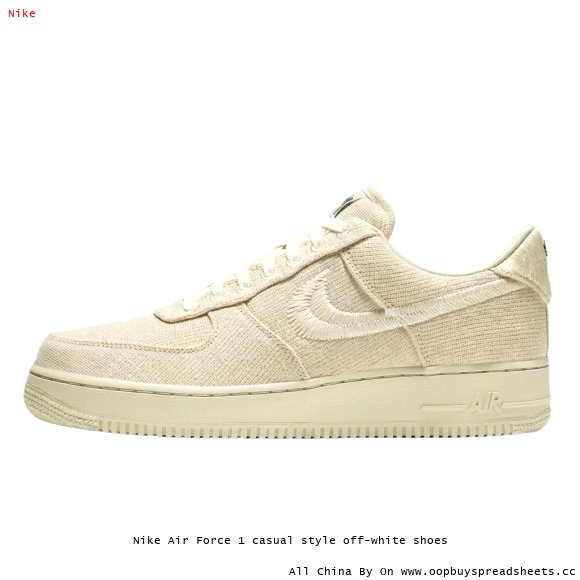 Nike Air Force 1 casual style off-white shoes