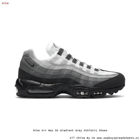 Nike Air Max 95 Gradient Grey Athletic Shoes