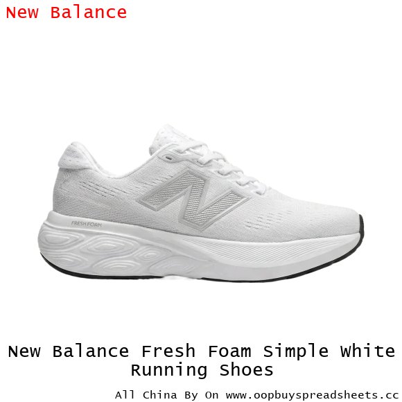 New Balance Fresh Foam Simple White Running Shoes