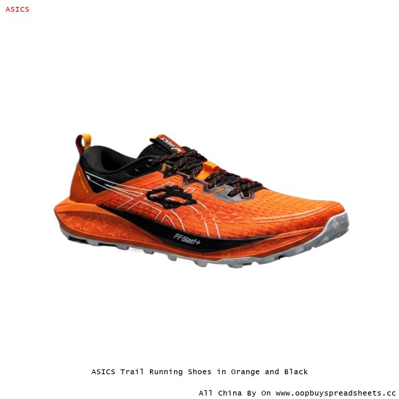 ASICS Trail Running Shoes in Orange and Black