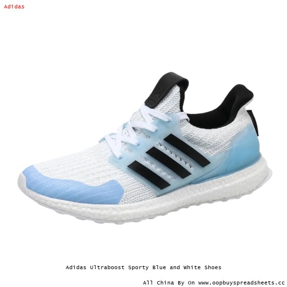 Adidas Ultraboost Sporty Blue and White Shoes