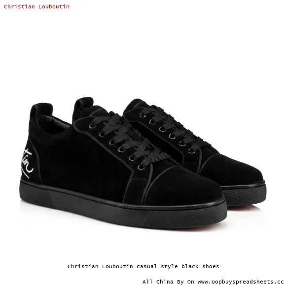 Christian Louboutin casual style black shoes