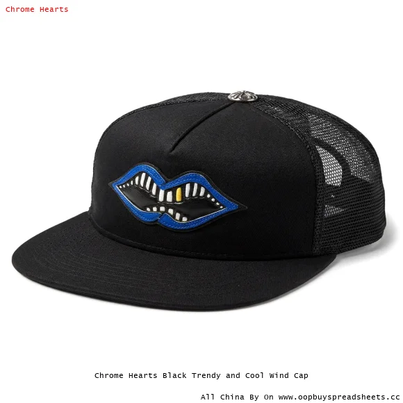 Chrome Hearts Black Trendy and Cool Wind Cap