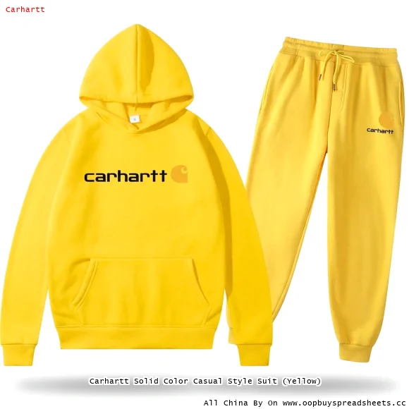 Carhartt Solid Color Casual Style Suit (Yellow)