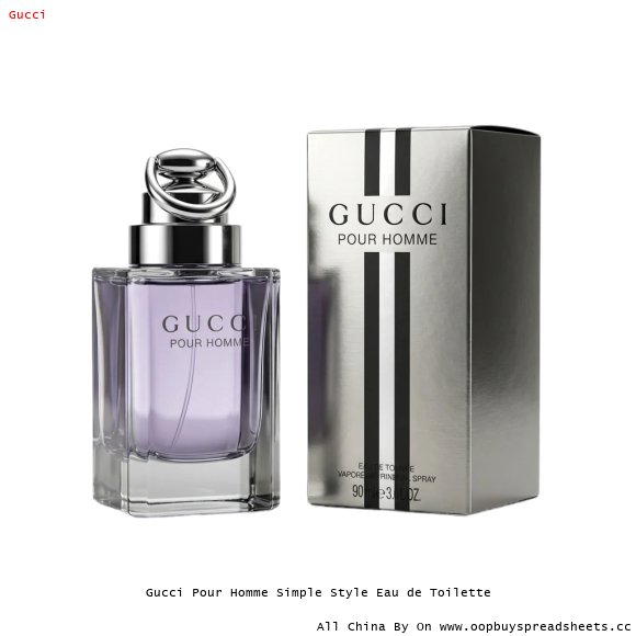 Gucci Pour Homme Simple Style Eau de Toilette