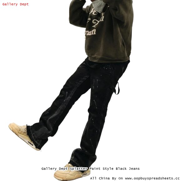 Gallery Dept Splatter Paint Style Black Jeans