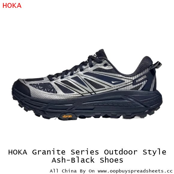 HOKA Granite Series Outdoor Style Ash-Black Shoes