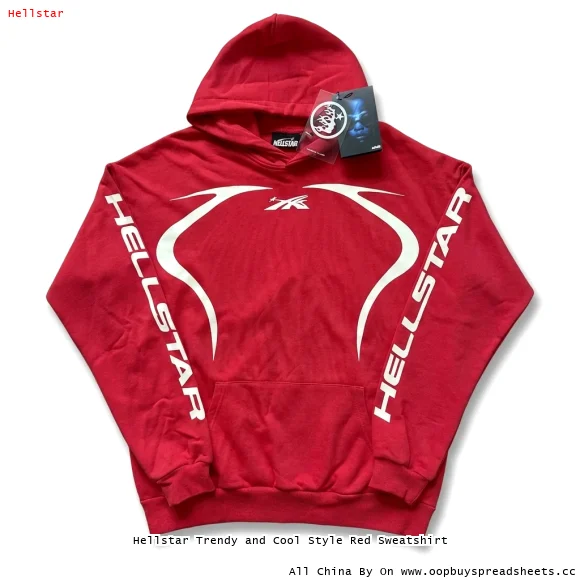 Hellstar Trendy and Cool Style Red Sweatshirt