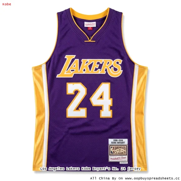 Los Angeles Lakers Kobe Bryant's No. 24 jersey