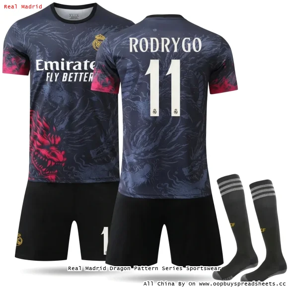 Real Madrid Dragon Pattern Series Sportswear