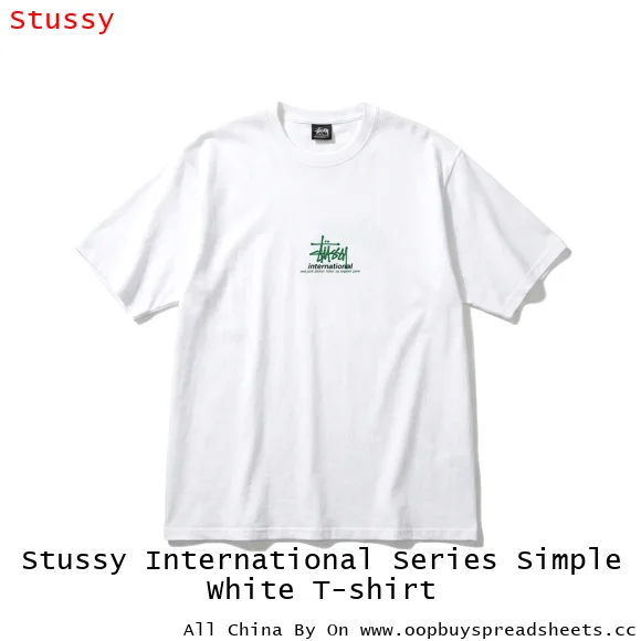 Stussy International Series Simple White T-shirt