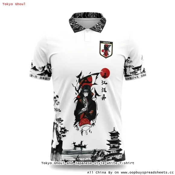 Tokyo Ghoul and Japanese-style white T-shirt