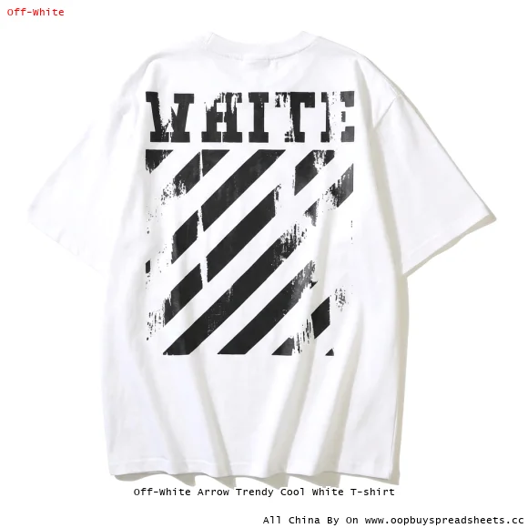 Off-White Arrow Trendy Cool White T-shirt