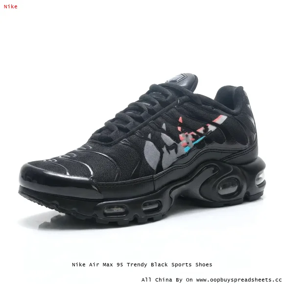Nike Air Max 95 Trendy Black Sports Shoes