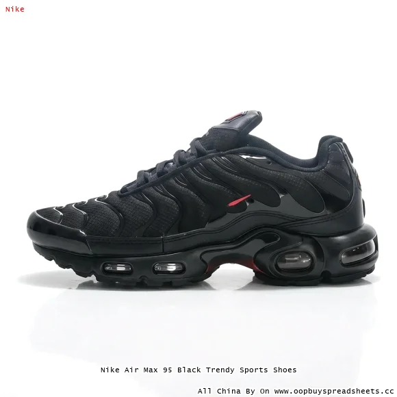 Nike Air Max 95 Black Trendy Sports Shoes