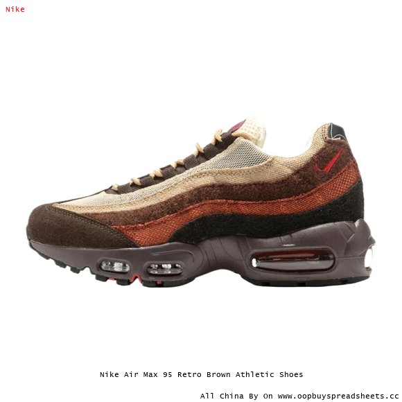 Nike Air Max 95 Retro Brown Athletic Shoes